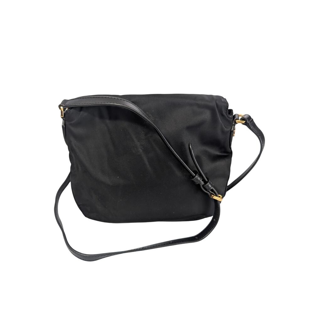 MARC JACOBS! LUXE BLACK SATEEN, GOLD HARDWARE, ZIPPER TOP CROSSBODY, PURSE, BAG! - Picture 4 of 14